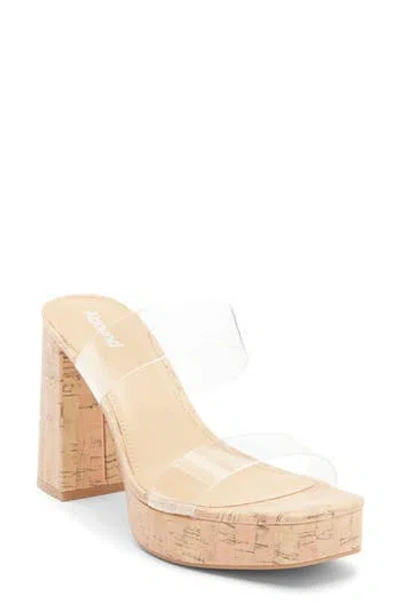 Abound Baylie Platform Block Heel Sandal In Transparent