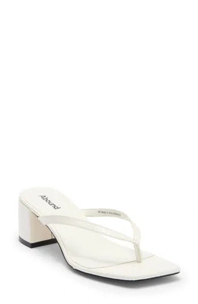 Abound Blayne Block Heel Sandal In White