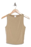 Abound Boat Neck Tank In Tan Savannah