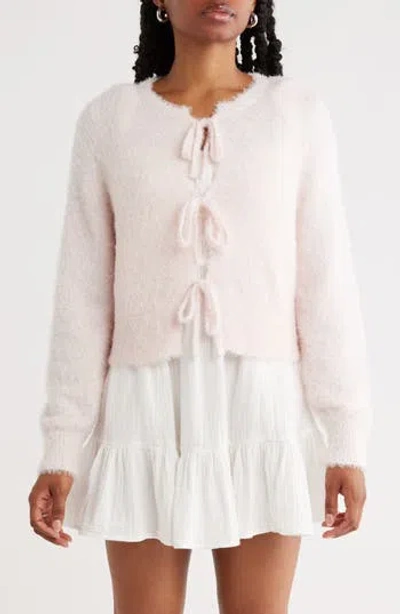 Abound Bow Front Cardigan In Pink