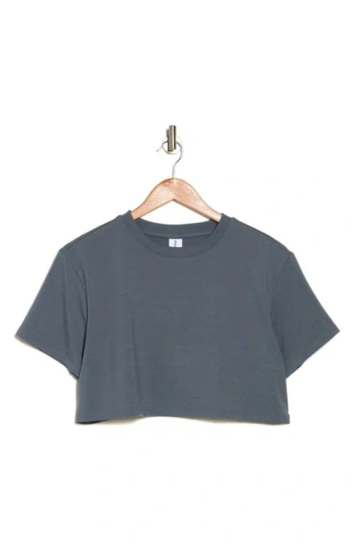 Abound Boxy Crop T-shirt In Blue Weather