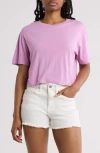 Abound Boxy Crop T-shirt In Pink Gale