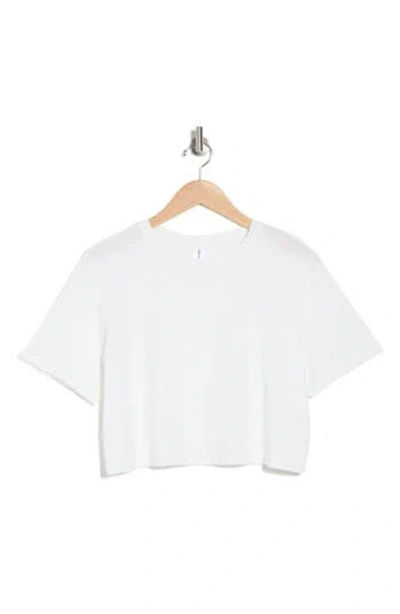 Abound Boxy Crop T-shirt In White Blanc