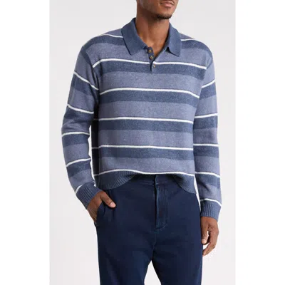 Abound Boxy Rugby Sweater In Navy Clive Stripe