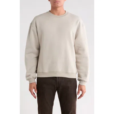 Abound Boxy Terry Crewneck Sweatshirt In Grey Owl