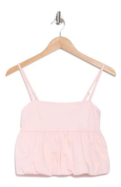 Abound Bubble Peplum Crop Top In Pink Balm