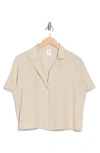 Abound Button Front Camp Shirt In Natural