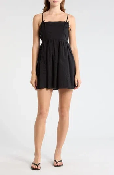 Abound Cami Bow Babydoll Dress In Black