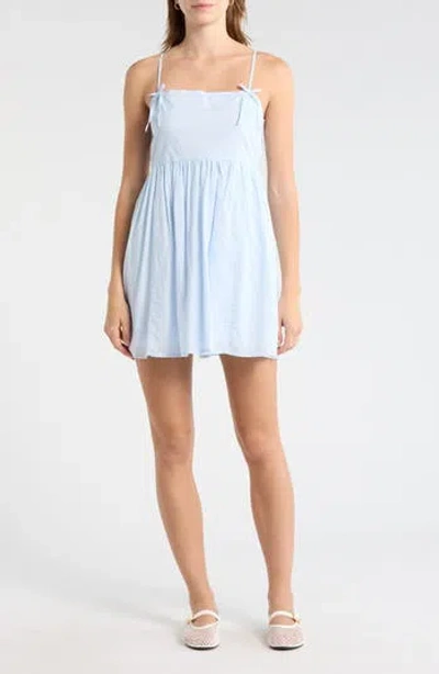 Abound Cami Bow Babydoll Dress In Blue
