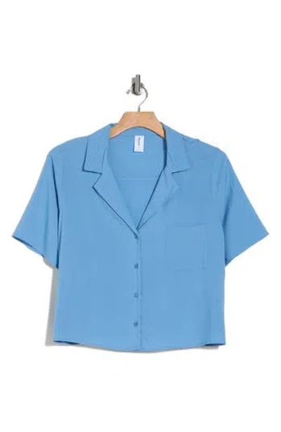 Abound Camp Shirt In Blue Topsail
