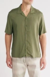 Abound Camp Shirt In Olive Burnt