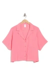 Abound Camp Shirt In Pink Ginger