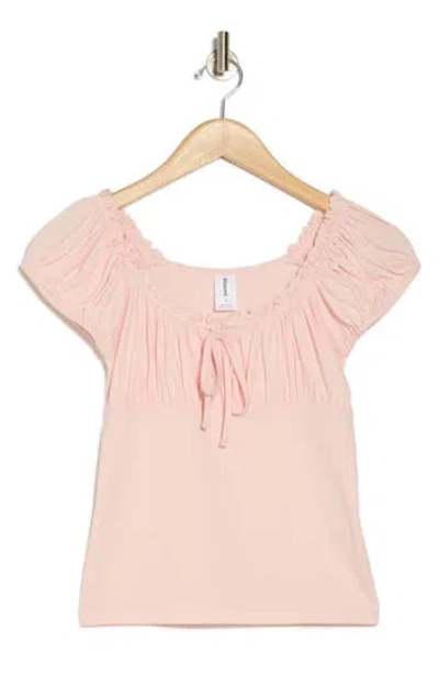Abound Cap Sleeve Ruched Top