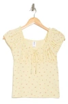 Abound Cap Sleeve Ruched Top In Multi