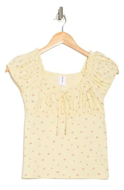 Abound Cap Sleeve Ruched Top