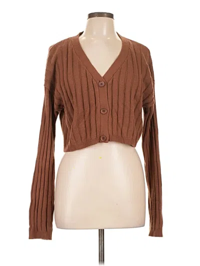Pre-owned Abound Cardigan Sweater In Brown