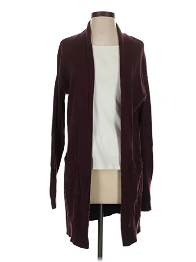 Pre-owned Abound Cardigan Sweater In Burgundy