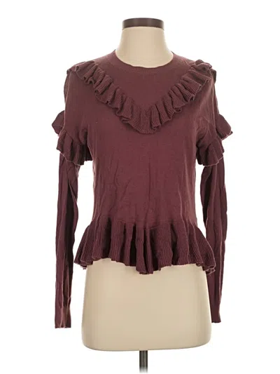 Pre-owned Abound Cardigan Sweater In Burgundy