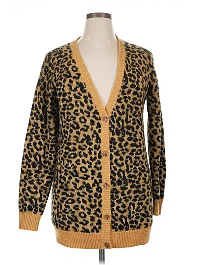 Pre-owned Abound Cardigan Sweater In Gold