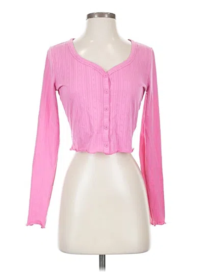 Pre-owned Abound Cardigan Sweater In Pink