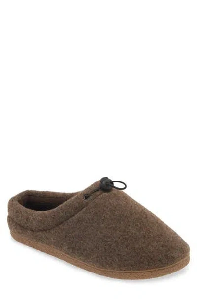 Abound Casey Faux Fur Lined Clog Slipper In Brown Dark