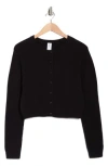 Abound Classic Crewneck Cardigan In Black