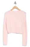 Abound Classic Crewneck Cardigan In Pink Balm