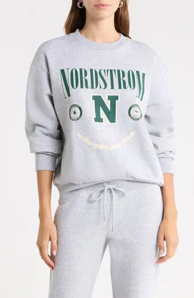Abound Classic Fleece Crew Sweater In Grey Soft Heather Nordstrom