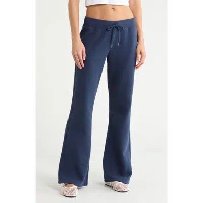 Abound Classic Fleece Flare Pants In Navy Indigo