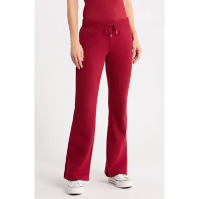 Abound Classic Fleece Flare Pants In Red