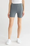 Abound Compact Rib Bike Shorts In Grey Pearl