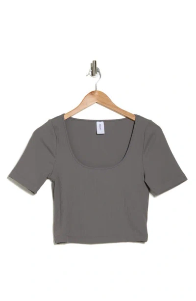 Abound Compact Rib T-shirt In Grey Pearl