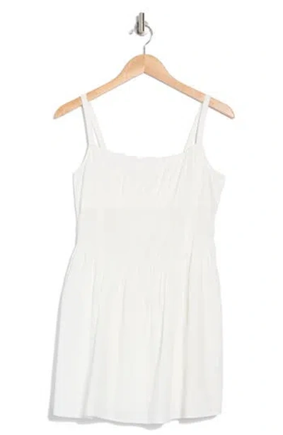 Abound Corset Seam Minidress In White Blanc