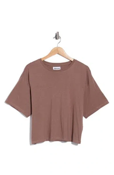 Abound Cotton Blend Sleep T-shirt In Brown Taupe