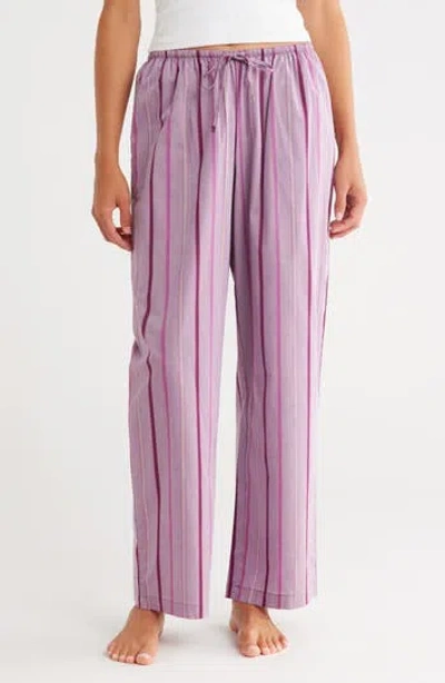 Abound Cotton Boyfriend Pajama Pants In Purple