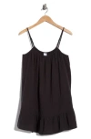Abound Cotton Gauze Minidress In Black