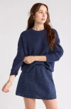 Abound Cozy Crew Pullover Sweater In Blue