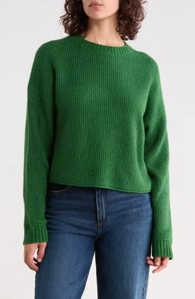 Abound Cozy Crew Pullover Sweater In Green