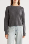Abound Cozy Crew Pullover Sweater In Grey Medium Charcoal Htr