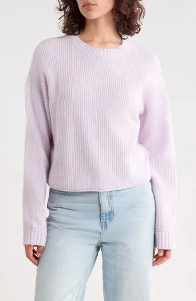 Abound Cozy Crew Pullover Sweater In Purple