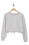 Abound Cozy Time Drawstring Hem Sweater In Gray