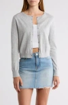 Abound Crew Neck Cardigan In Gray