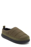 Abound Darius Fuax Fur Lined Quilted Clog Slipper In Green
