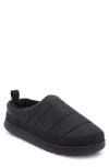 Abound Darius Fuax Fur Lined Quilted Clog Slipper In Black