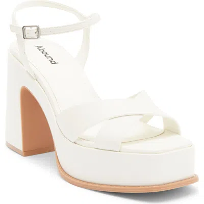 Abound Denver Platform Block Heel Sandal In Neutral