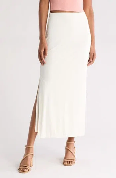 Abound Drapey Maxi Skirt In Ivory