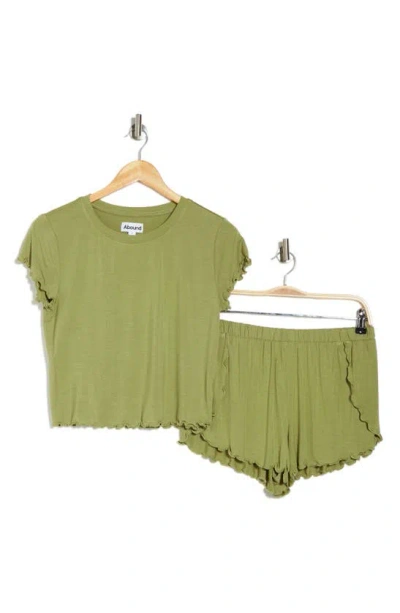 Abound Dreamy Short Pajamas In Olive Fir