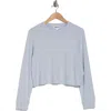 Abound Easy Cozy Crew Pajama Sweatshirt In Blue Ice