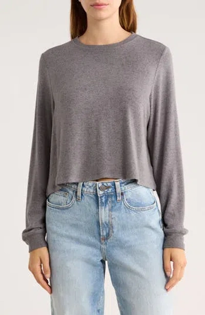 Abound Easy Cozy Crop Sweater In Gray