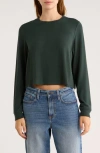 Abound Easy Cozy Crew Pajama Sweatshirt In Green